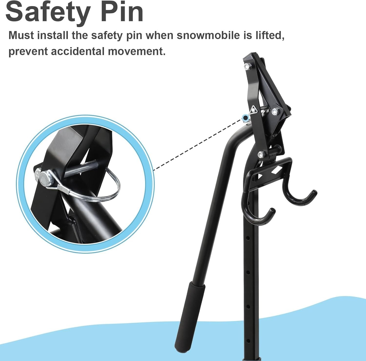 Snowmobile Lever Lift Stand for Yamaha Polaris Arctic Cat etc Sled
