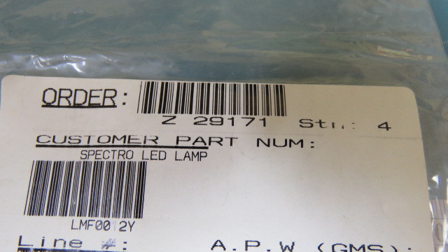 Spectrol LMF0012V Qty of 7 per Lot LAMP Spectro Yellow LED