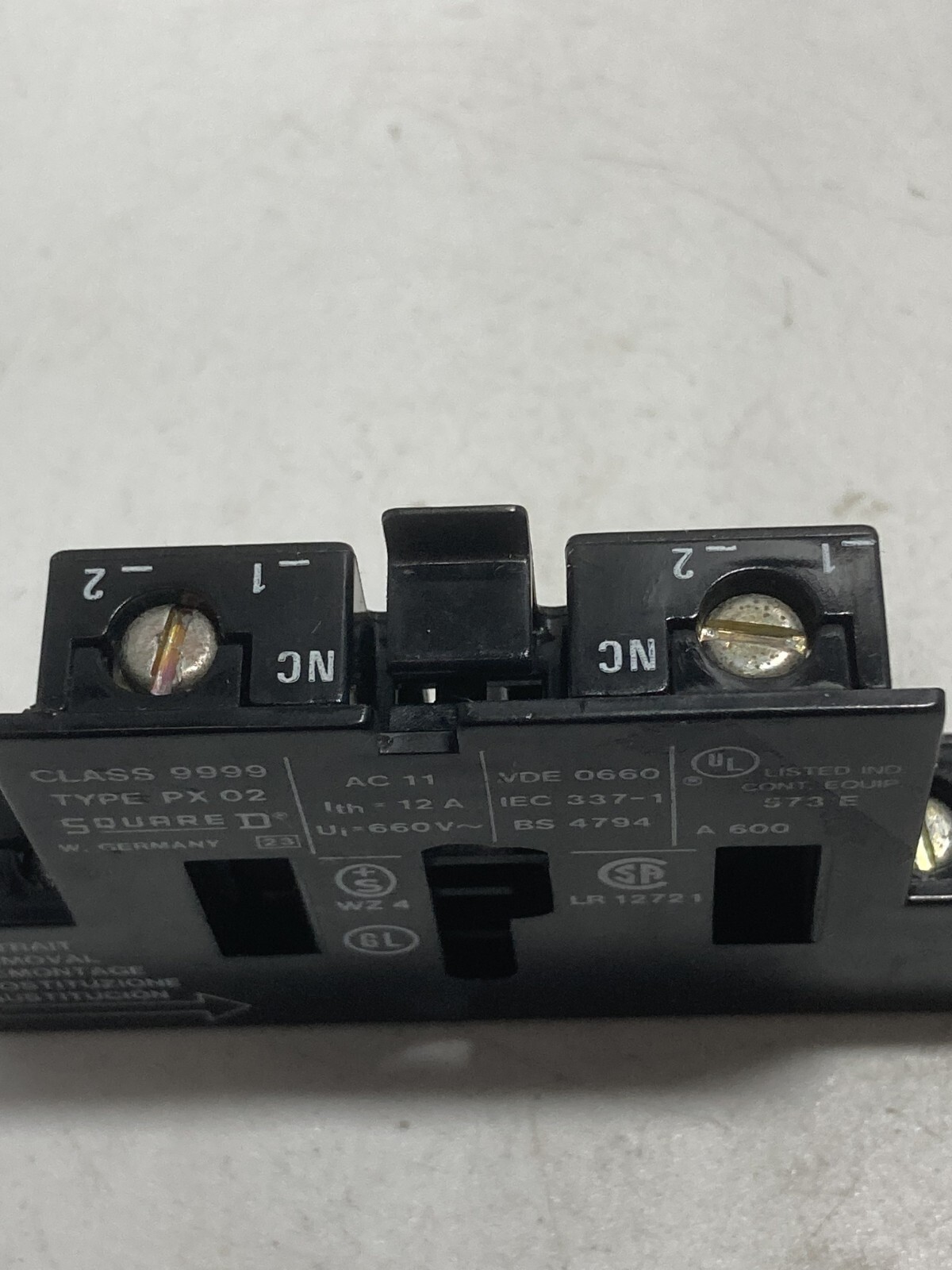 SQUARE D 9999PX02 AUXILIRY CONTACT 2NC NNB