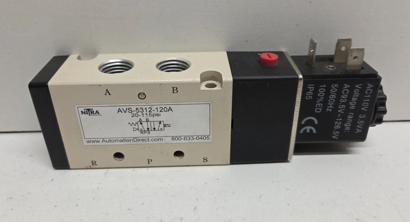 GUARANTEED! NITRA 120V 20-115PSI 1/4″ PORTS SOLENOID VALVE AVS-5312-120A