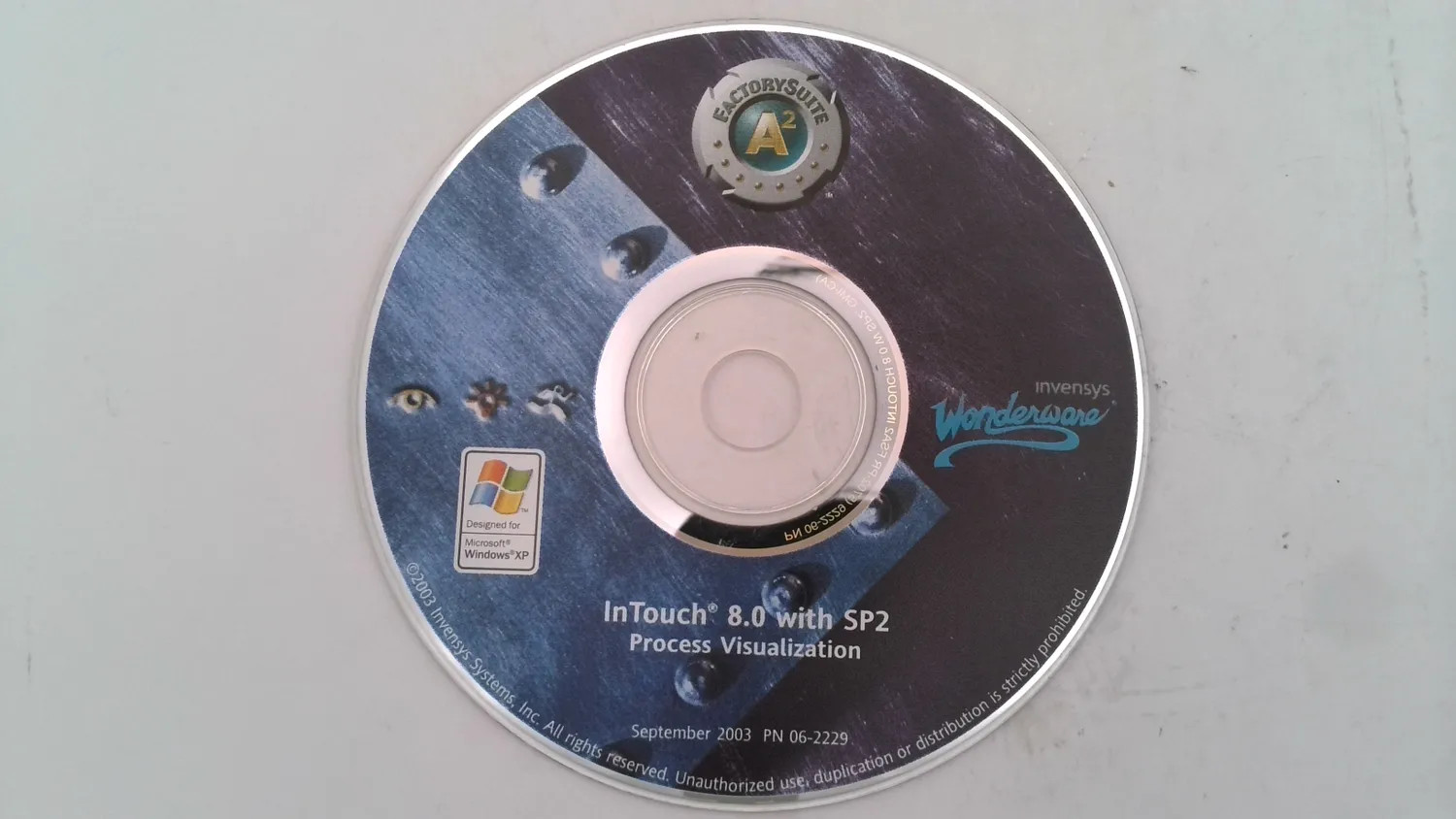 INVENSYS 06-2229 INTOUCH 8.0 SP2 VISUALIZATION CD