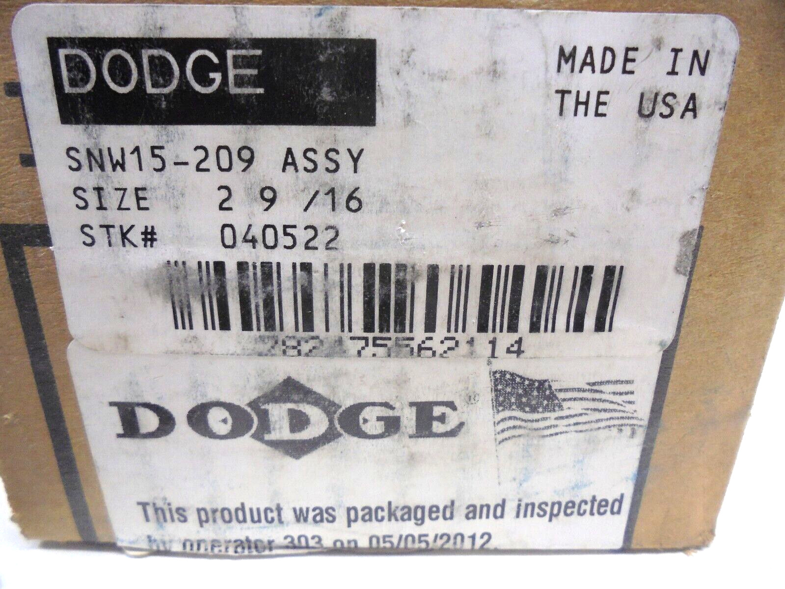 Dodge SNW15-209 SNW Adapter Sleeve Assembly 2-9/16″ Shaft Size