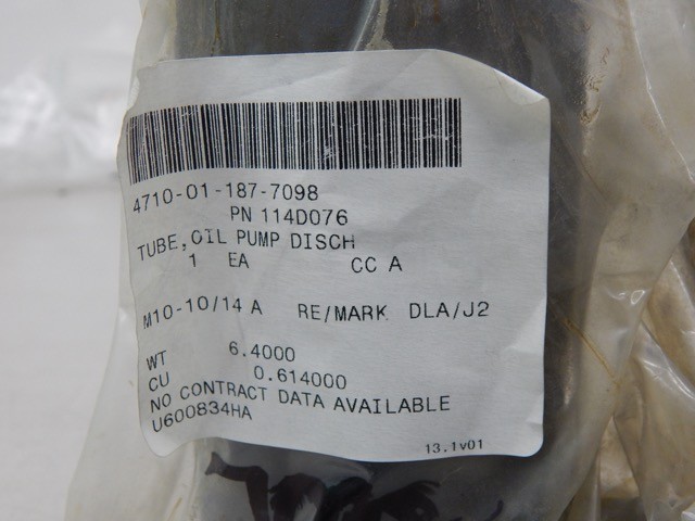 Stewart& Stevenson 114D076, 4710011877098, Pump Discharge Tube