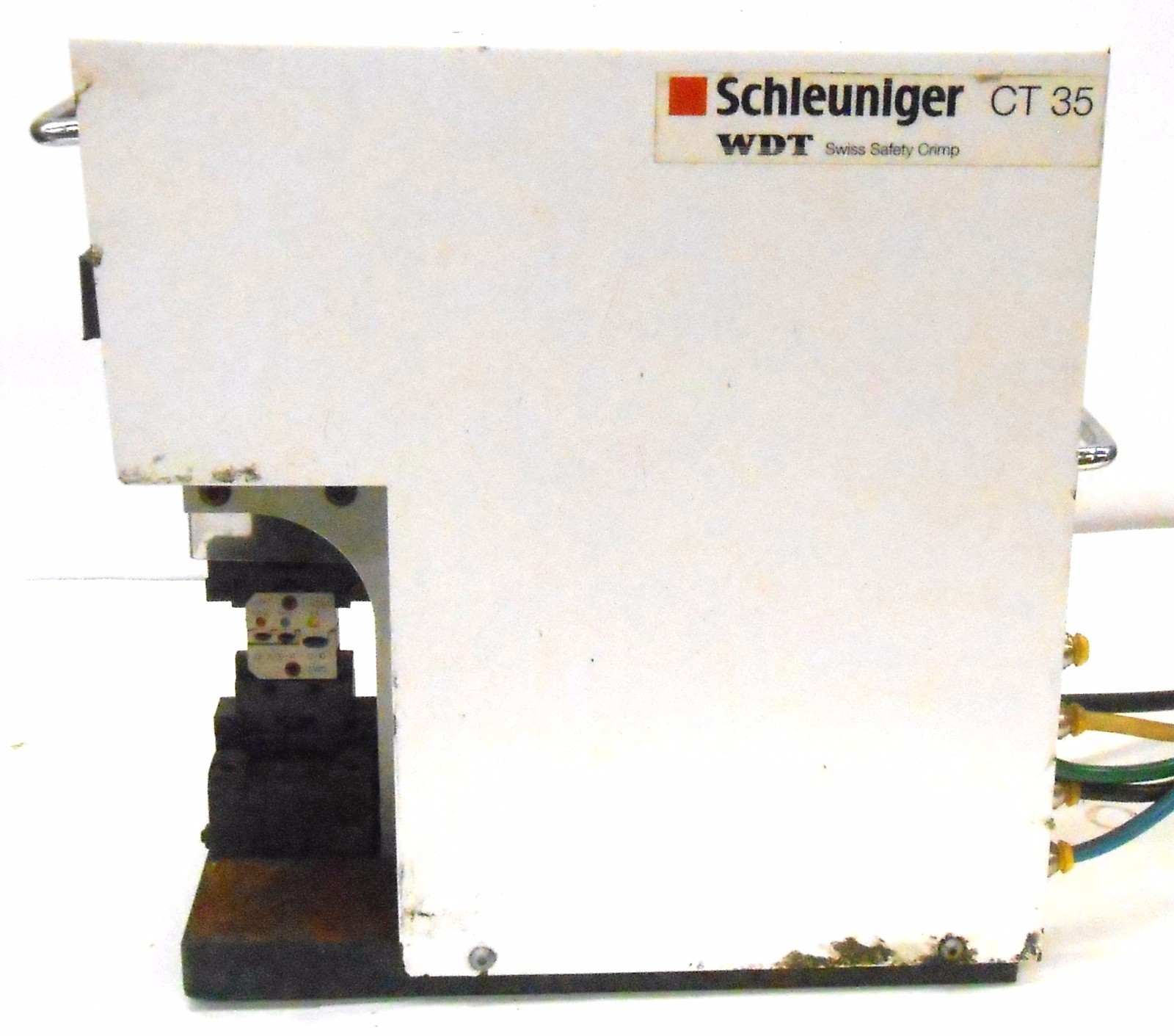 SCHLEUNIGER CT 35 PNEUMATIC CRIMPING MACHINE, 85-110 PSI, 0.78″ MAX STROKE