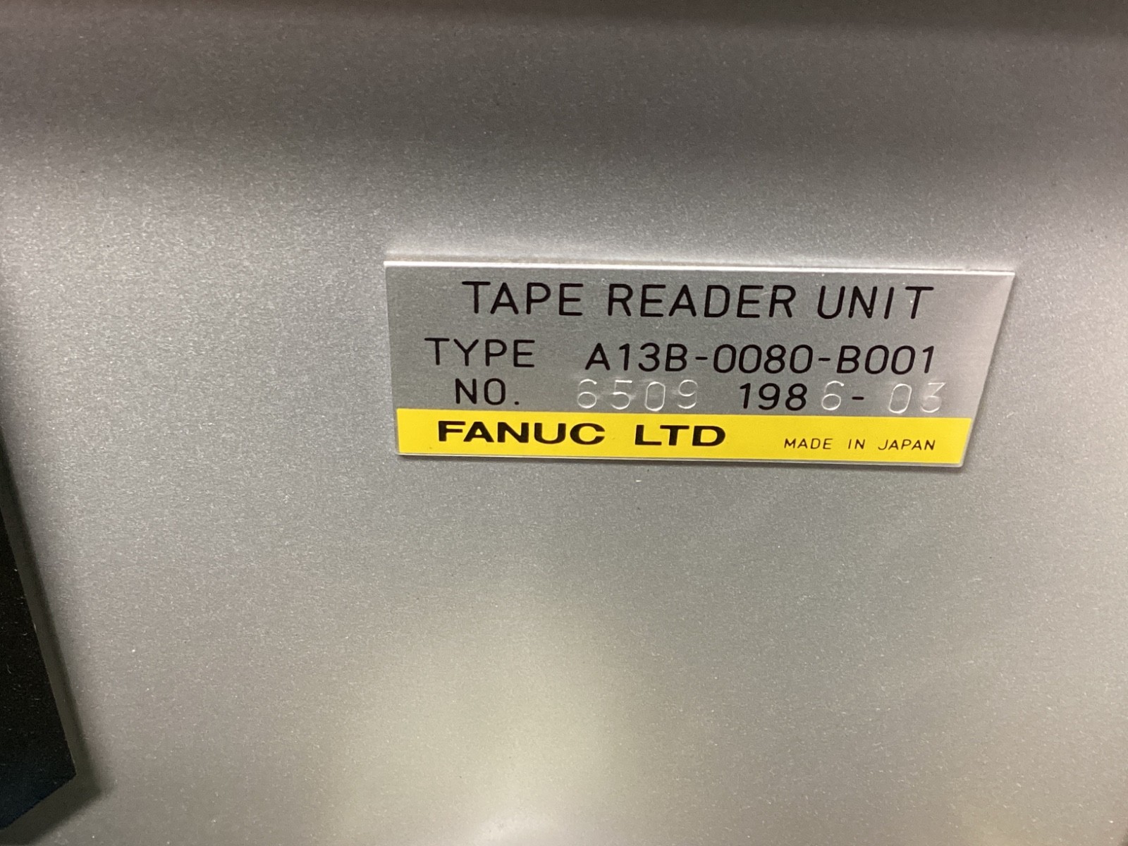 FANUC A13B-0080-B001 TAPE READER #100A149PR2