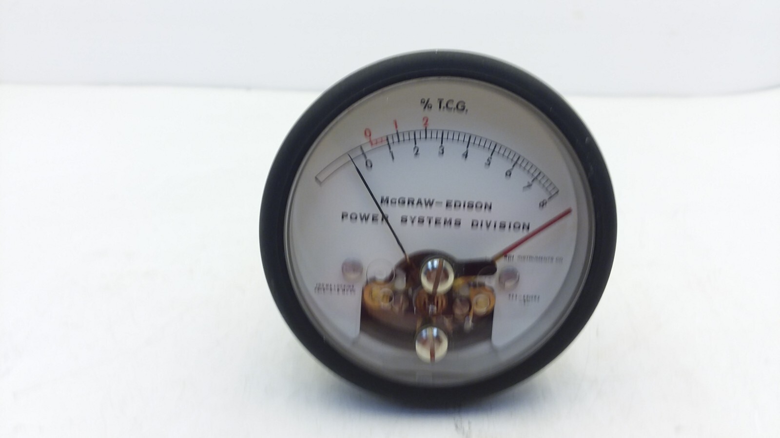 McGRAW-EDISON 25-0020-2801 SHIELDED PANEL METER 0-8%TCG