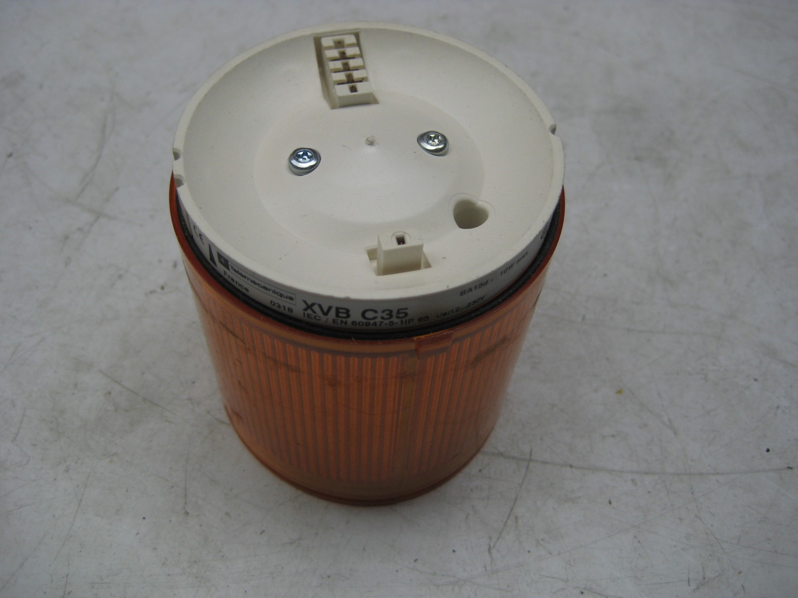 TELEMECANIQUE XVBC35 AMBER STACKABLE LIGHT UNMP