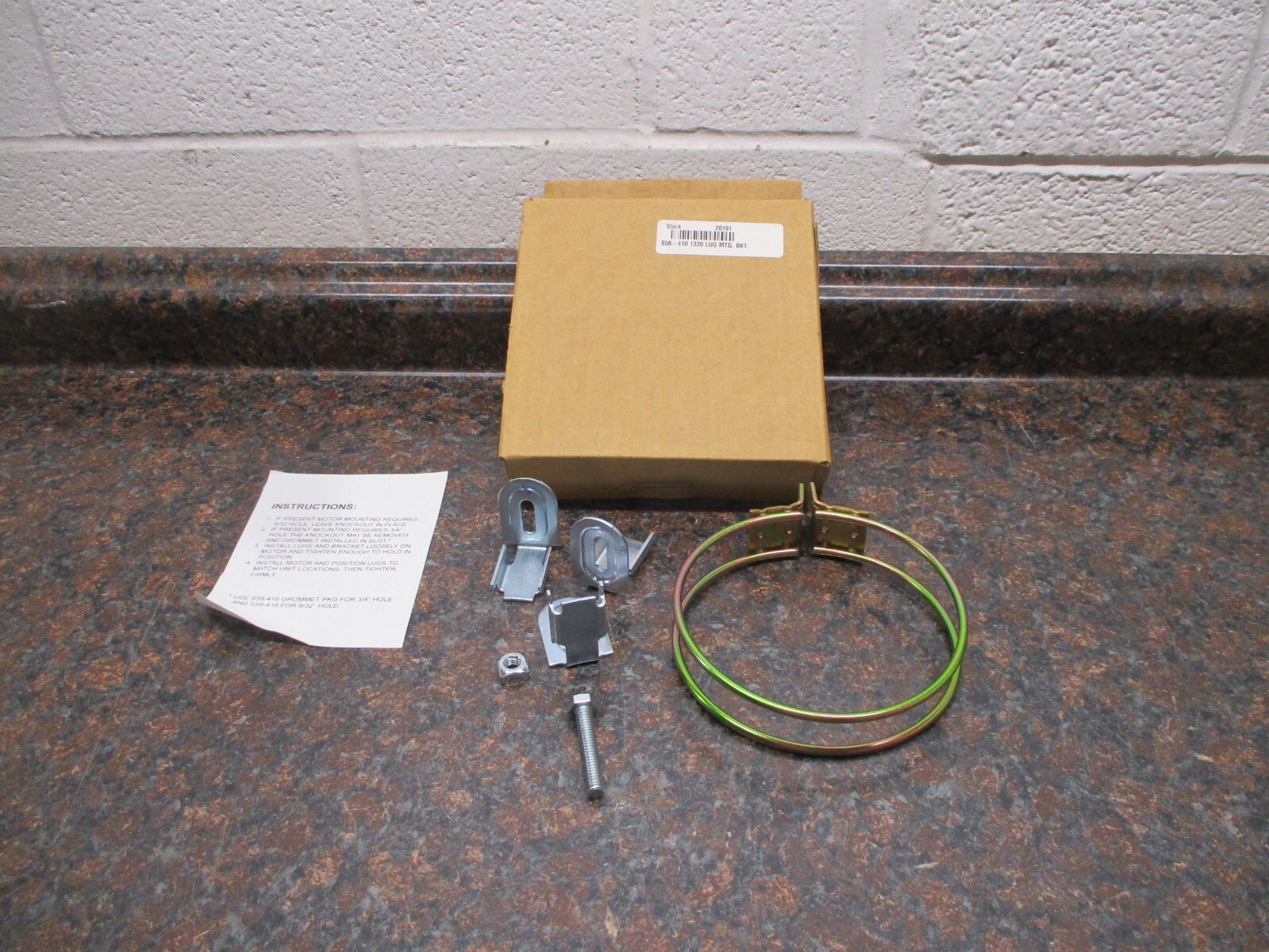 NEW Johnstone Supply Lot of 2 Lug Motor Mount S58-410 1320 FREE SHIPPING