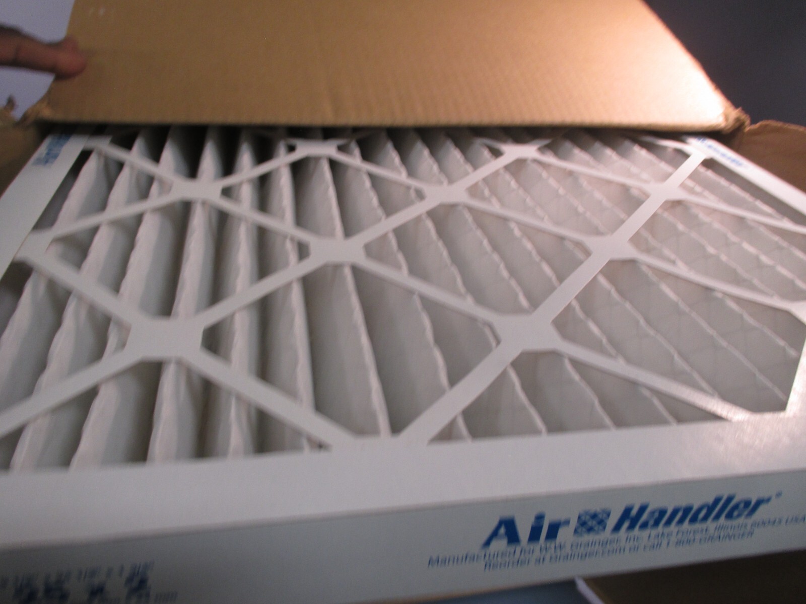 Box of 12 Air Handler 20″ X 25″ X 2″ HC Pleated Merv 8 Filter 6B930