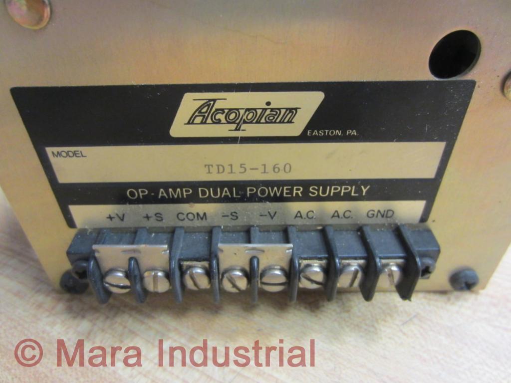 Acopian TD15-160 Power Supply TD15160