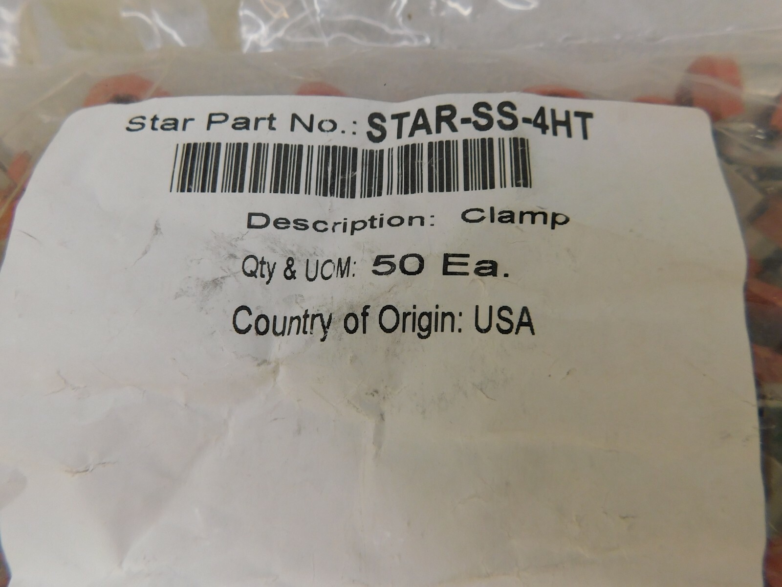 Pro-Grade Cushion Clamp 50Pk 1/4″ Pipe 1/4″ Rod STAR-SS-4HT