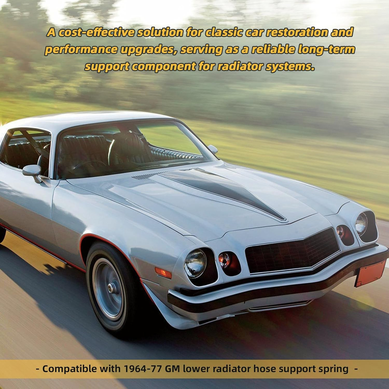 Compatible with 1964-77 GM Lower Radiator Hose Support Spring, Radiator Spring,