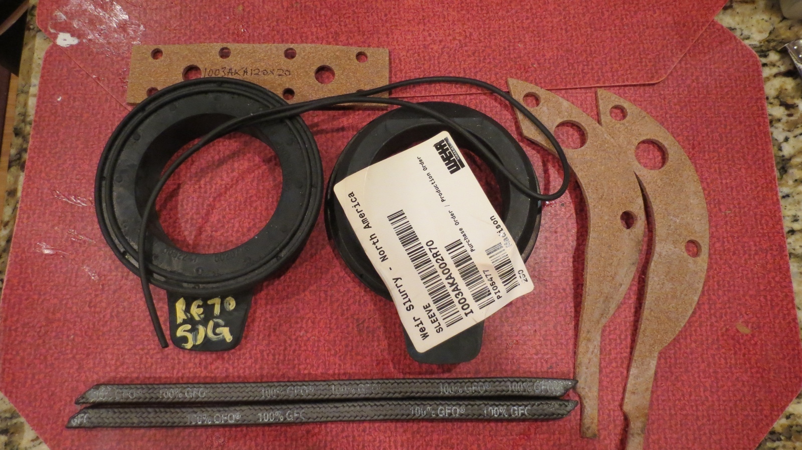 Weir Minerals I003RX 3″ Sleeve Gasket Packing Repair Kit, New