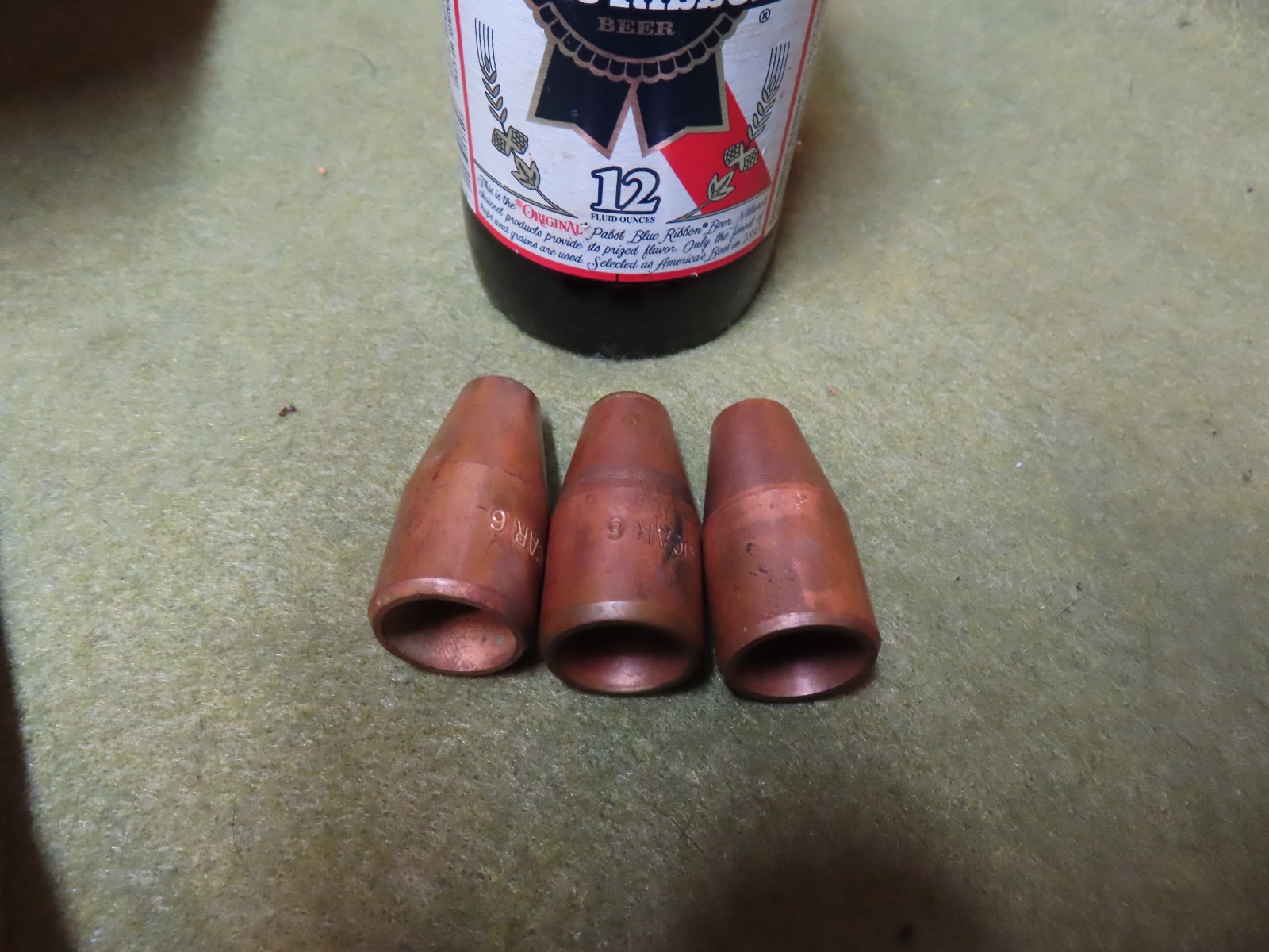 Copper conical nozzles,UCAR 6,(3)Pcs.UNUSED~GD++🤠🤠SB12.4.25