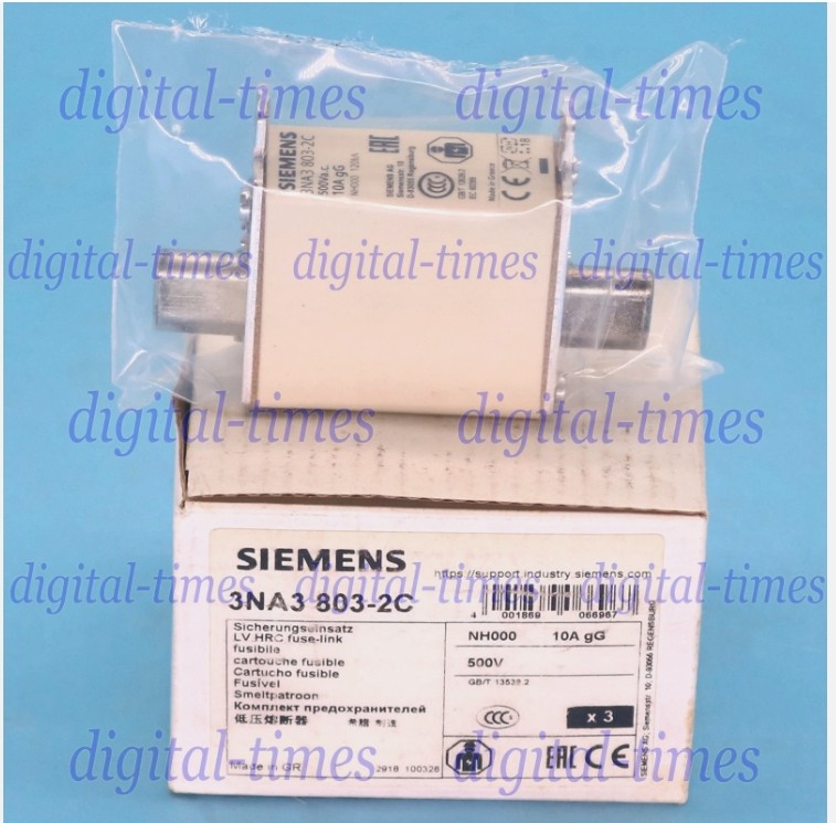 3PCS/box NEW SIEMENS 3NA3803-2C NH000 10A fuse SPOT STOCK