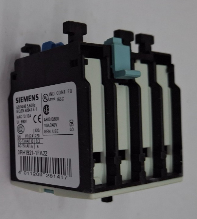 Auxiliary switch block Siemens, 3RH1921-1FA22