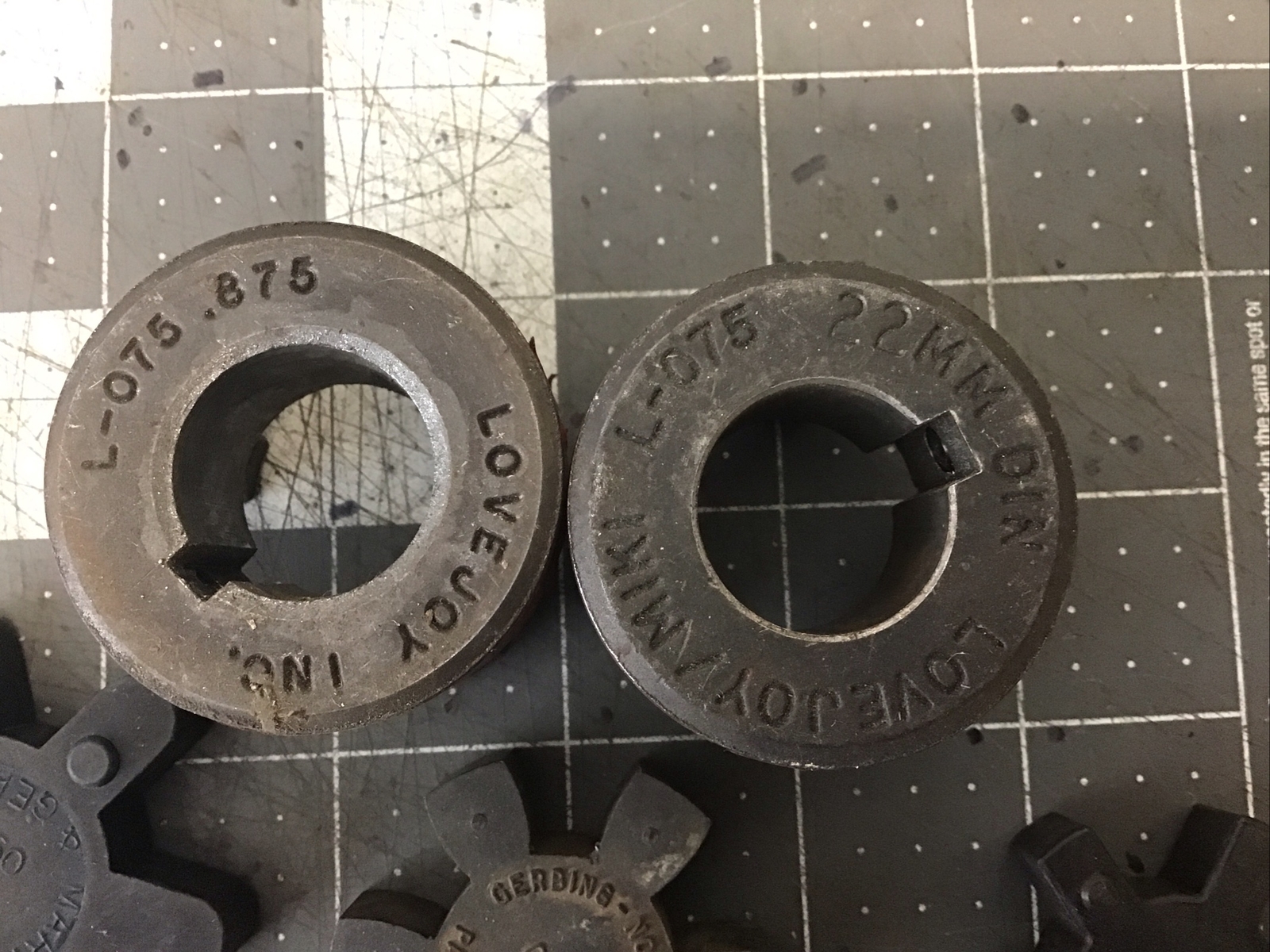 Lovejoy L-075 .875 /L-075 22 MM (Lot Of 5) Coupling Hub L075500 (LMP16L)