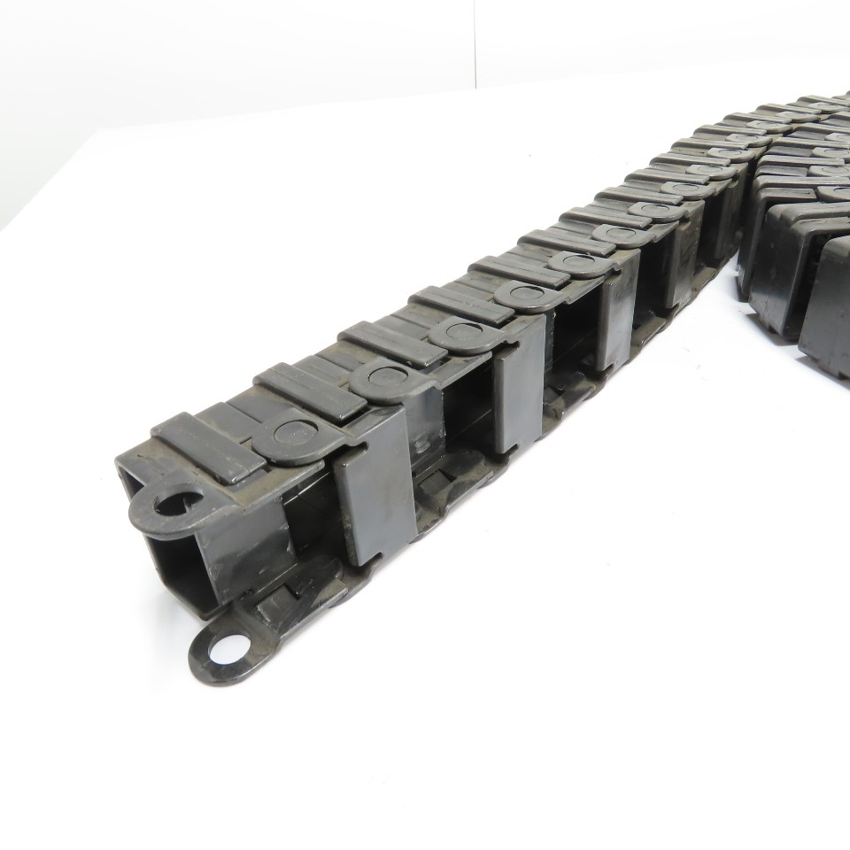 48mm x 23mm Plastic Cable Carrier Drag Chain Track 10′ 6″ Long