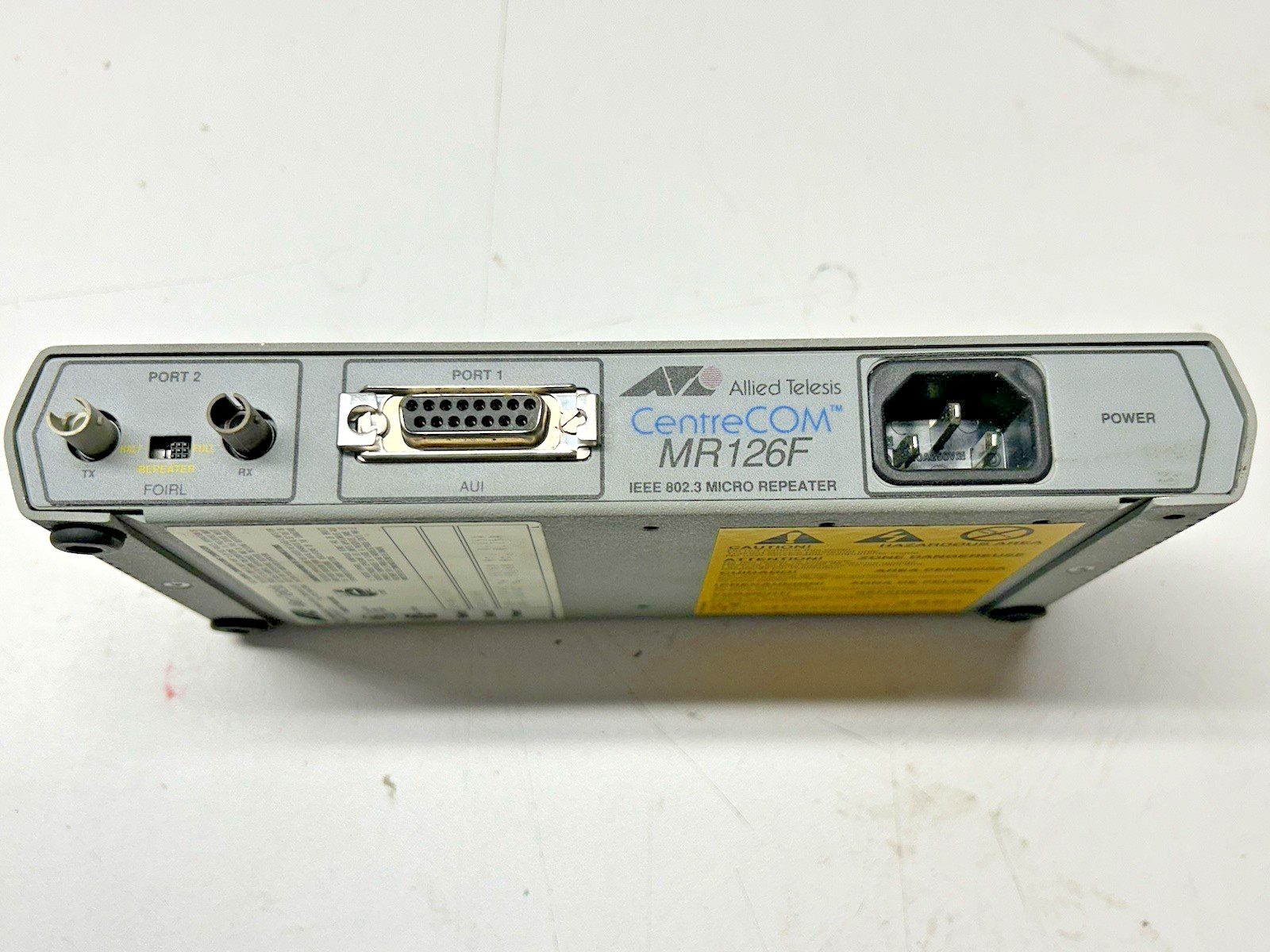 Allied Telesis CentreCOM Micro Repeater & Power Cord # AT-MR126F