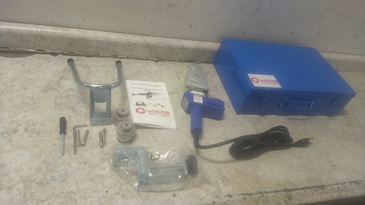 Widos S-2711 1/2 to 2 In Pipe Size 110VAC Socket Fusion Head Set