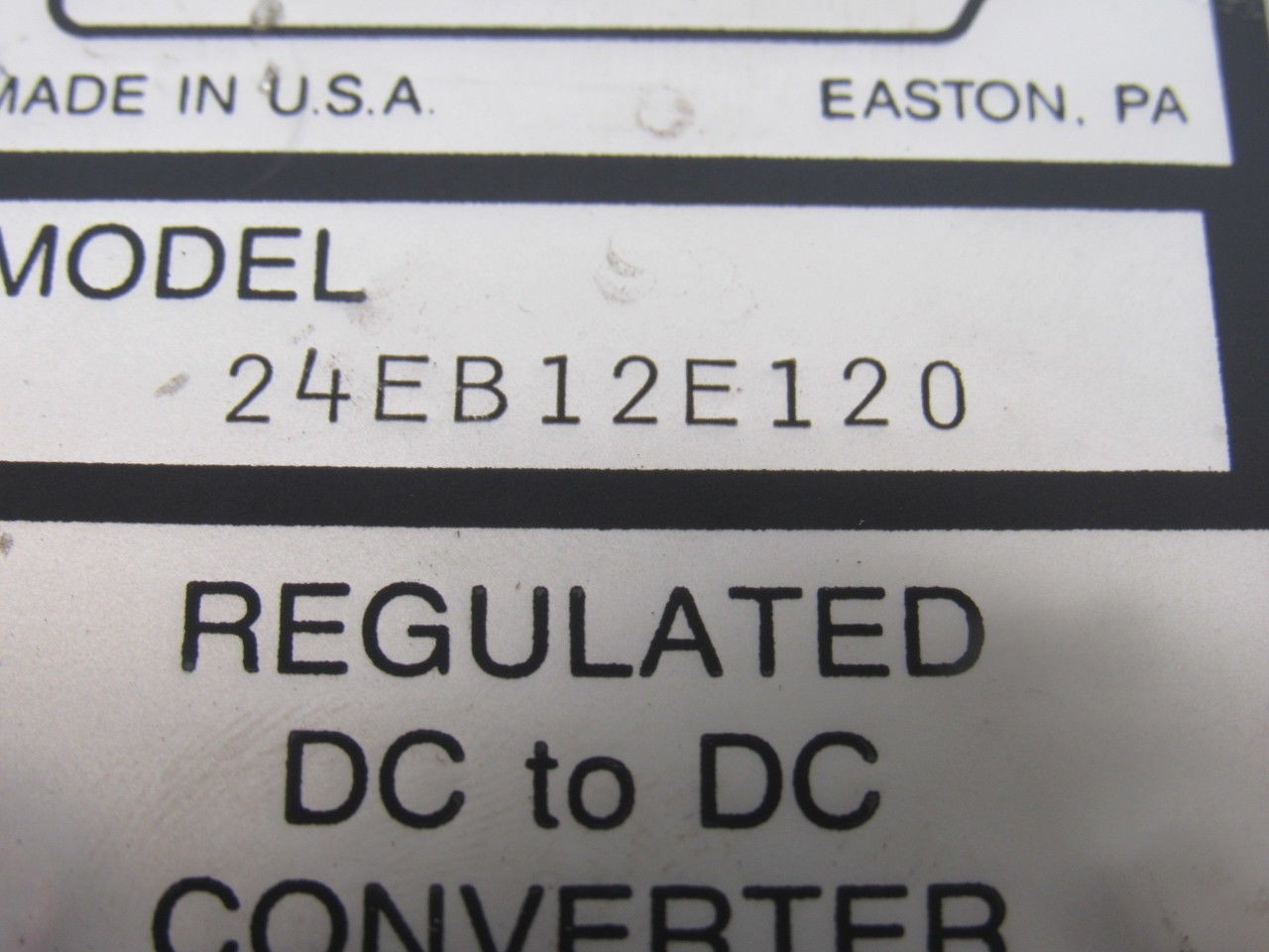 Acopian 24EB12E120 Regulated DC to AC Converter Power Supply
