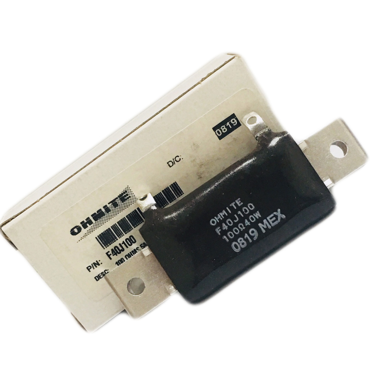 F40J100 Wirewound Resistors Chassis Mount 40watt 100ohm 5%