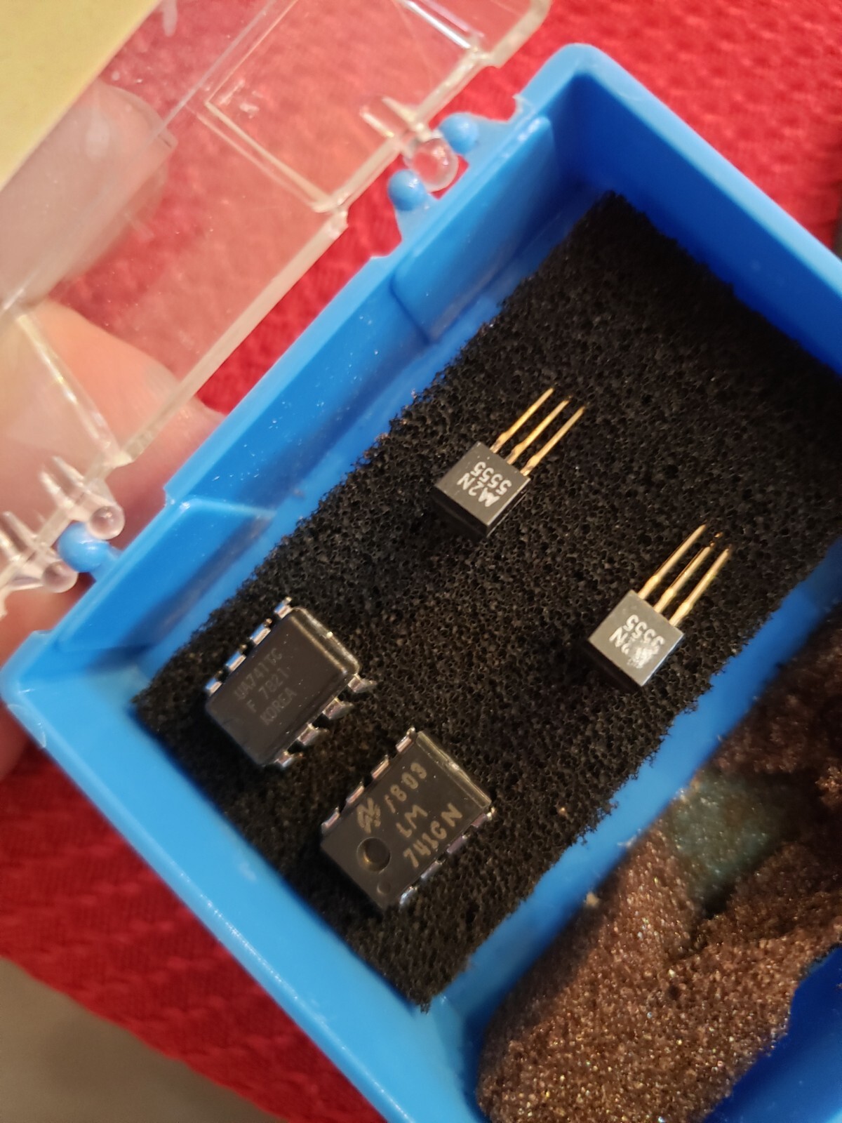 NEW Old Stock LOT Amps Diodes Detector Board Spectrophotometer # 2N5555 741 TC +