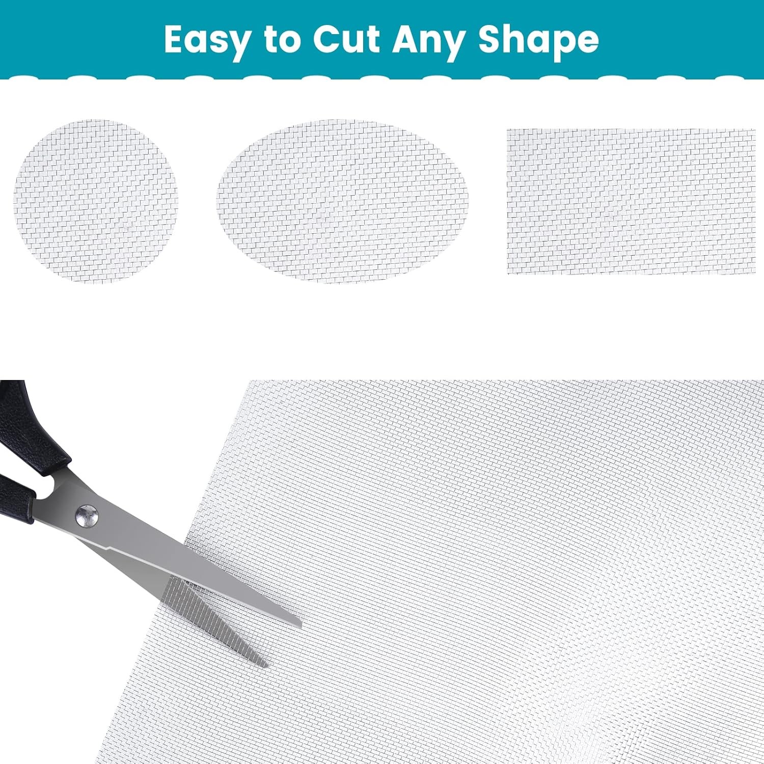 304 Stainless Steel Mesh Window Screen Roll 36″ 36" x 200", Silver