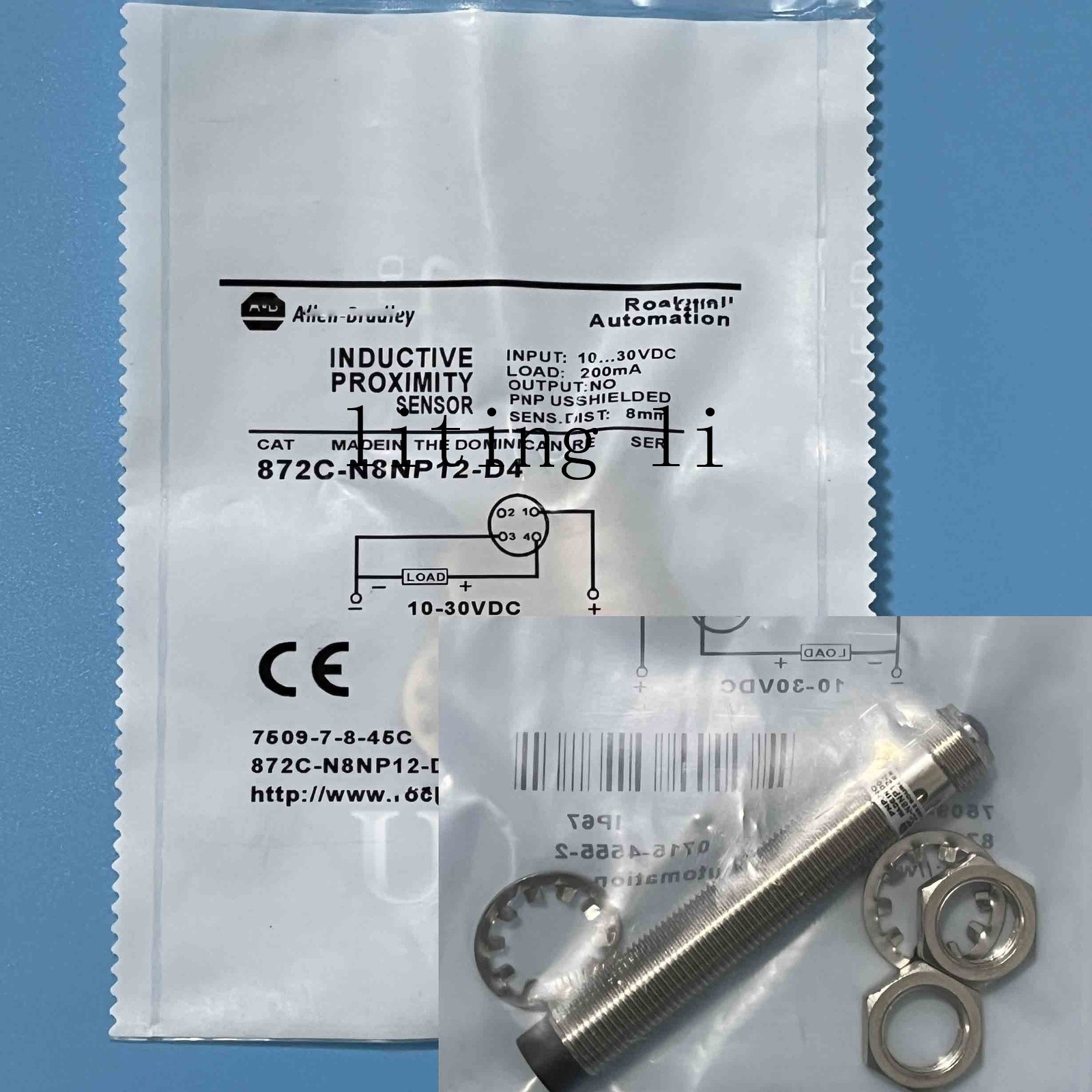 872C-N8NP12-D4 Allen-Bradley 872C-N8NP12-D4 Inductive Proximity Sensor