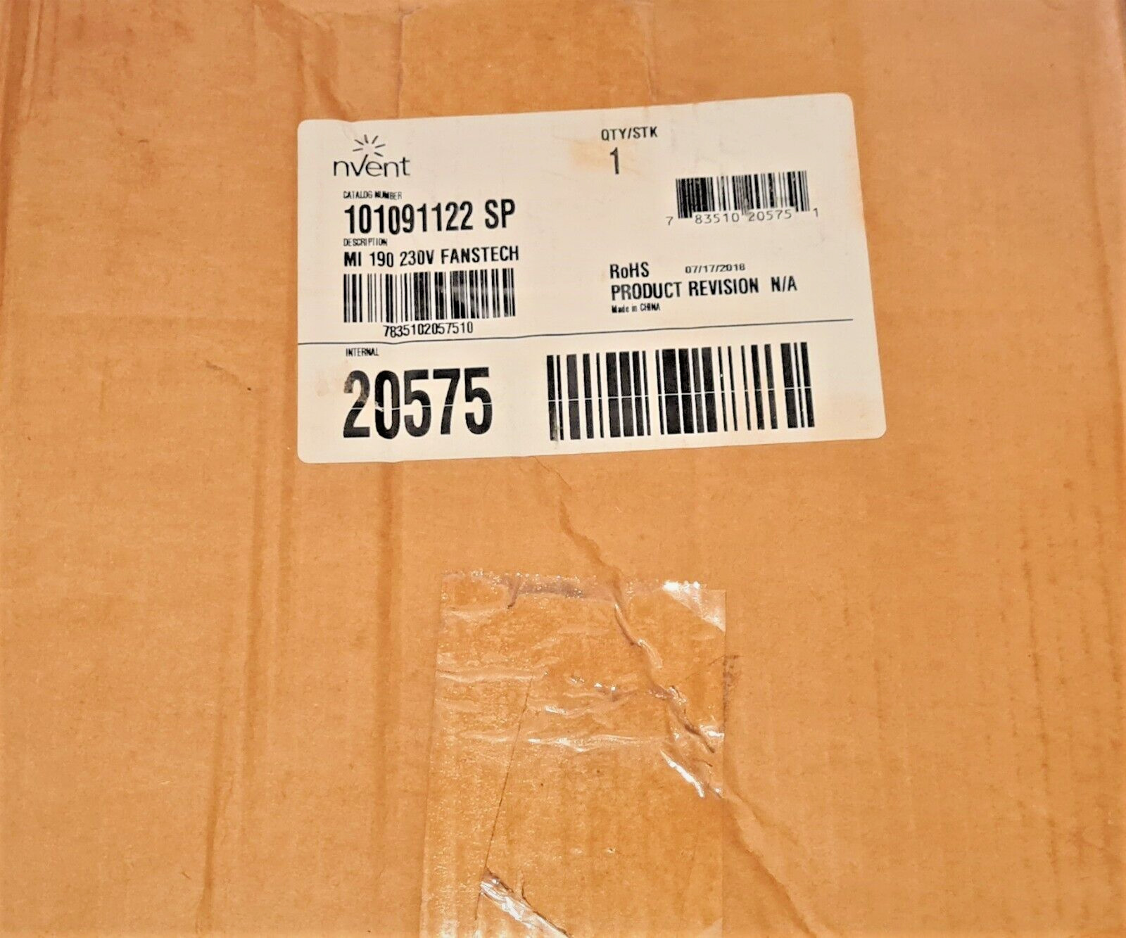 nVent 101091122SP Impeller Assembly Black MI 190 230-Volt Fanstech 2980-RPM Max