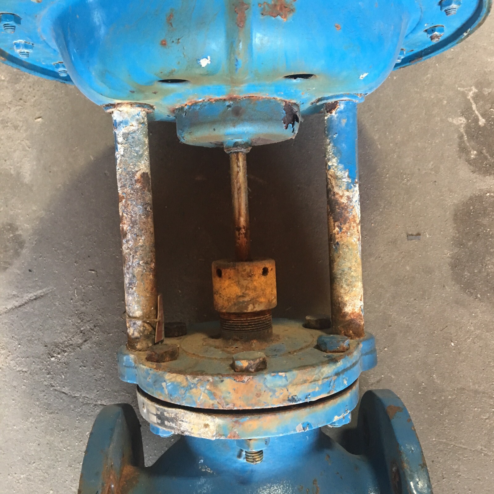 PLEIGER DN40 PN14 ACTUATED FLANGED GLOBE VALVE