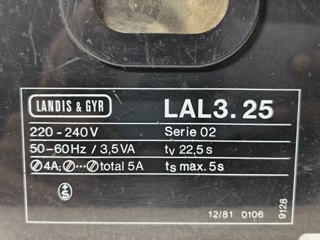 LANDIS & GYR LAL3.25 SERIE 02 OIL BURNER CONTROL BOX 220-240V 50/60HZ FREE SHIPP