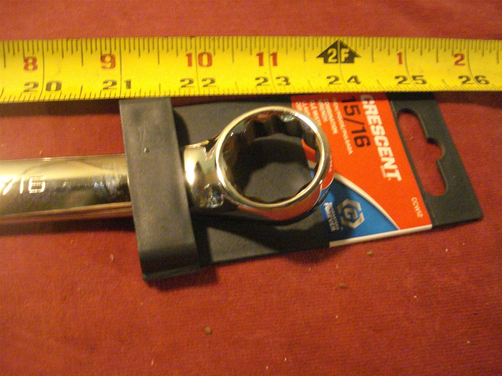 (1596.) Combination Wrench 15/16″ Long Pattern Chrome Plated- Fully Polished