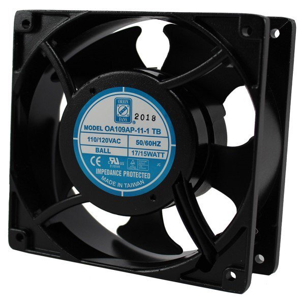 Orion Fans OA109AP-11-1TB AC Fan – 120 x 120 x 38mm – 115VAC – 15W – 3000 RPM…
