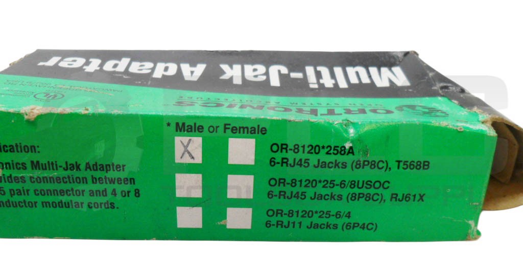 NEW ORTRONICS OR-8120M258A MULTI-JAK ADAPTER MALE *READ*