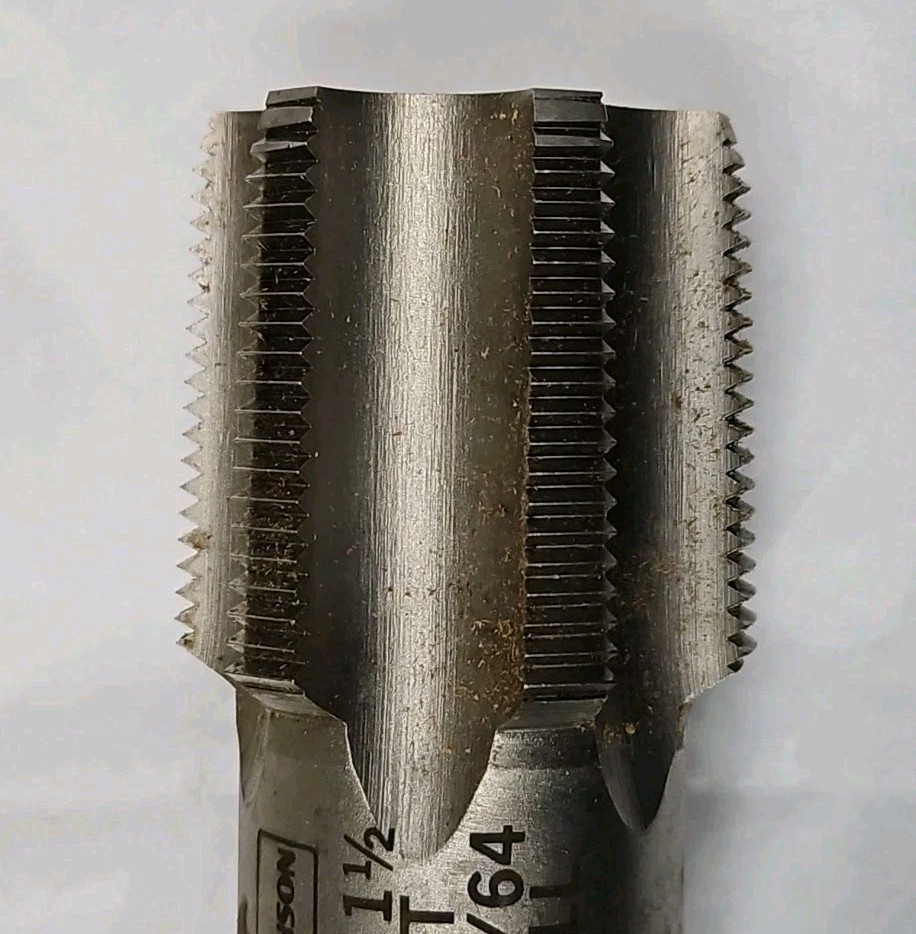 Hanson Irwin 1909 1-1/2″ NPT 6 Flute Tapered Pipe Tap USA 1.5″