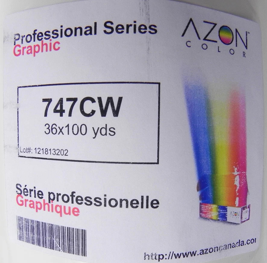 Azon Color Graphic Paper 747CW 36″ X 100 yds