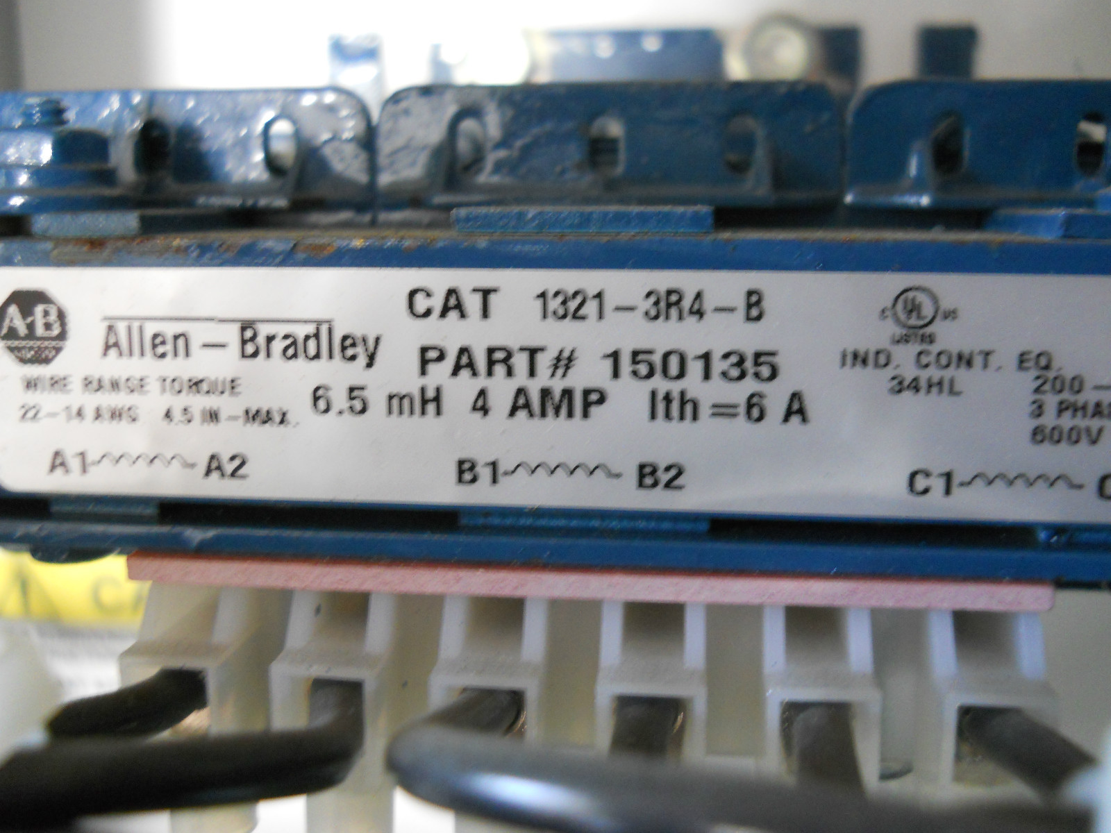 ALLEN BRADLEY MOTOR CONTROL 216TA-4P0KB-14RLX-37CA-X 22B-D4PON104 1321-3R4-B