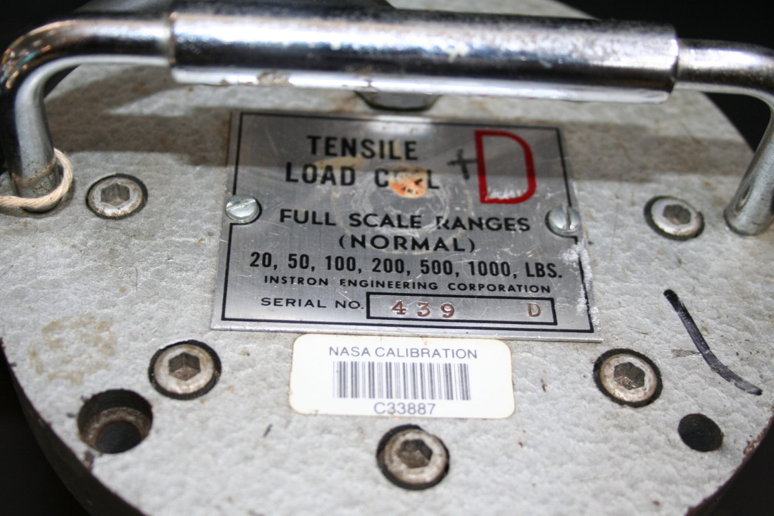 Load cell D 20-1000 lbs Tensile Instron s/n 439