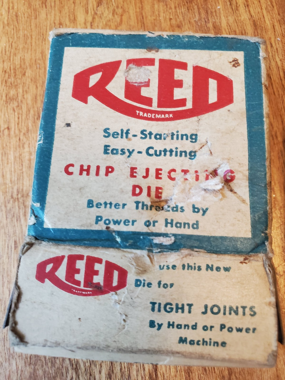 REED 2.5″ Chip-ejecting Die Self-starting Easy Cutting Vintage In Box