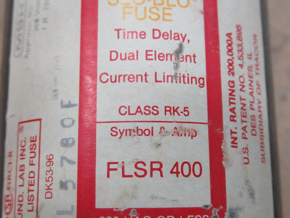Littelfuse FLSR-400 SLO-BLO Fuse FLSR400 (Pack of 3)
