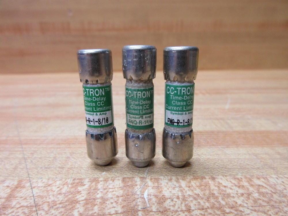 Buss FNQ-R-1-8/10 Bussmann Fuse Cross Ref 1CT92 (Pack of 3)