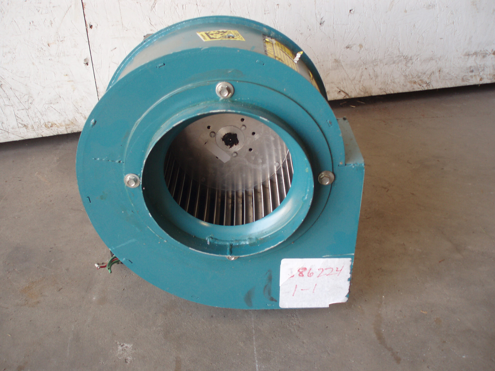 TWIN CITY FAN & BLOWER SIZE 75 TYPE DDF ARR 4 CLASS 1 WITH BALDOR 1/2 HP MOTOR