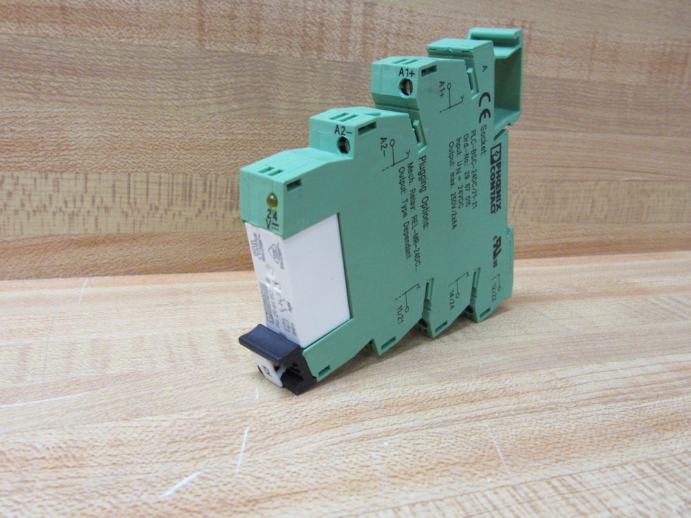 Phoenix Contact PLC-BSC-24DC/21-21 Terminal Block 2967015 W/Relay 29 61 192 (Pac