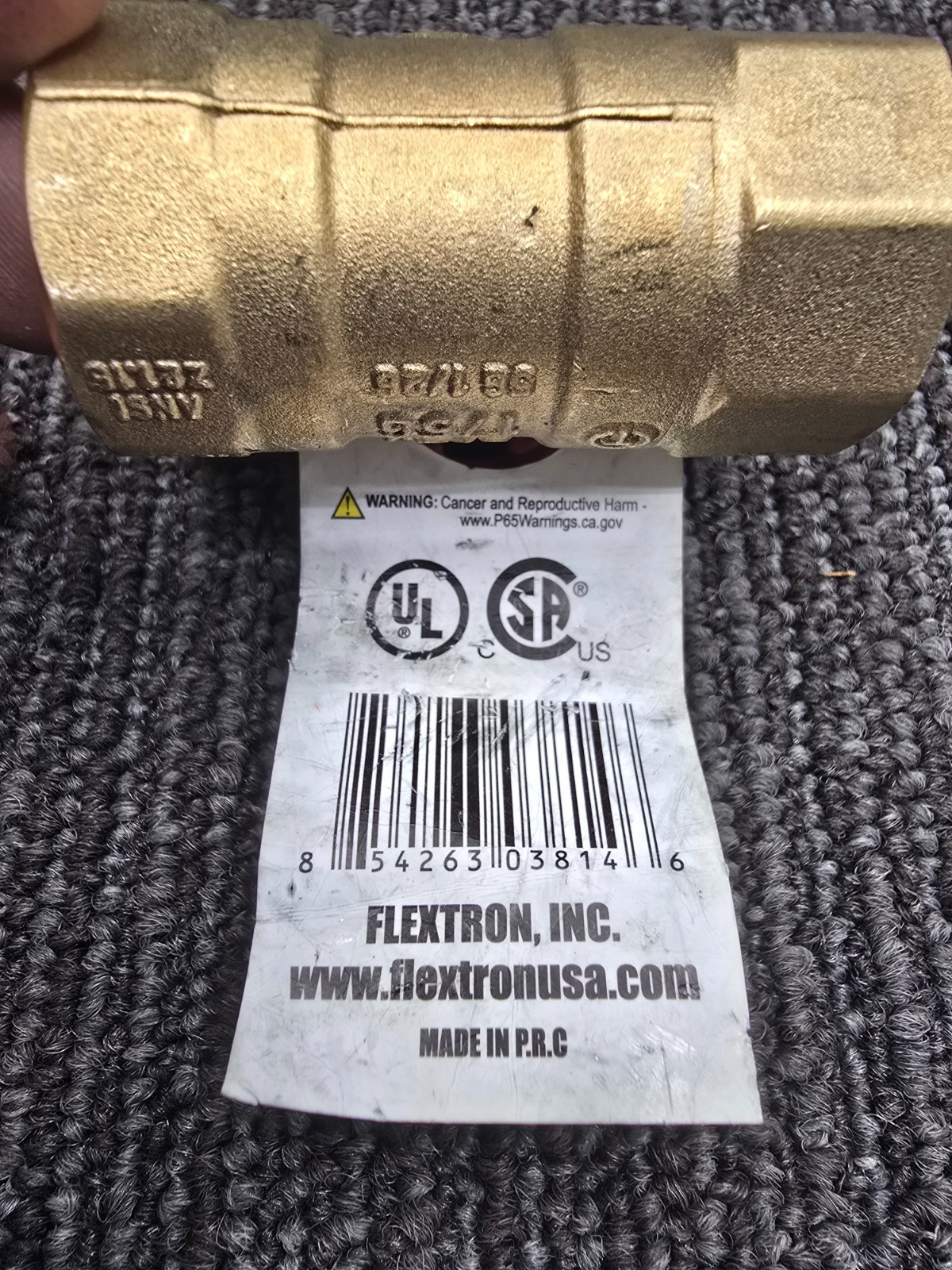 (QTY 3) Flextron FTGV-34F34F Gas Ball Valve 3/4″ FIP x 3/4″ FIP