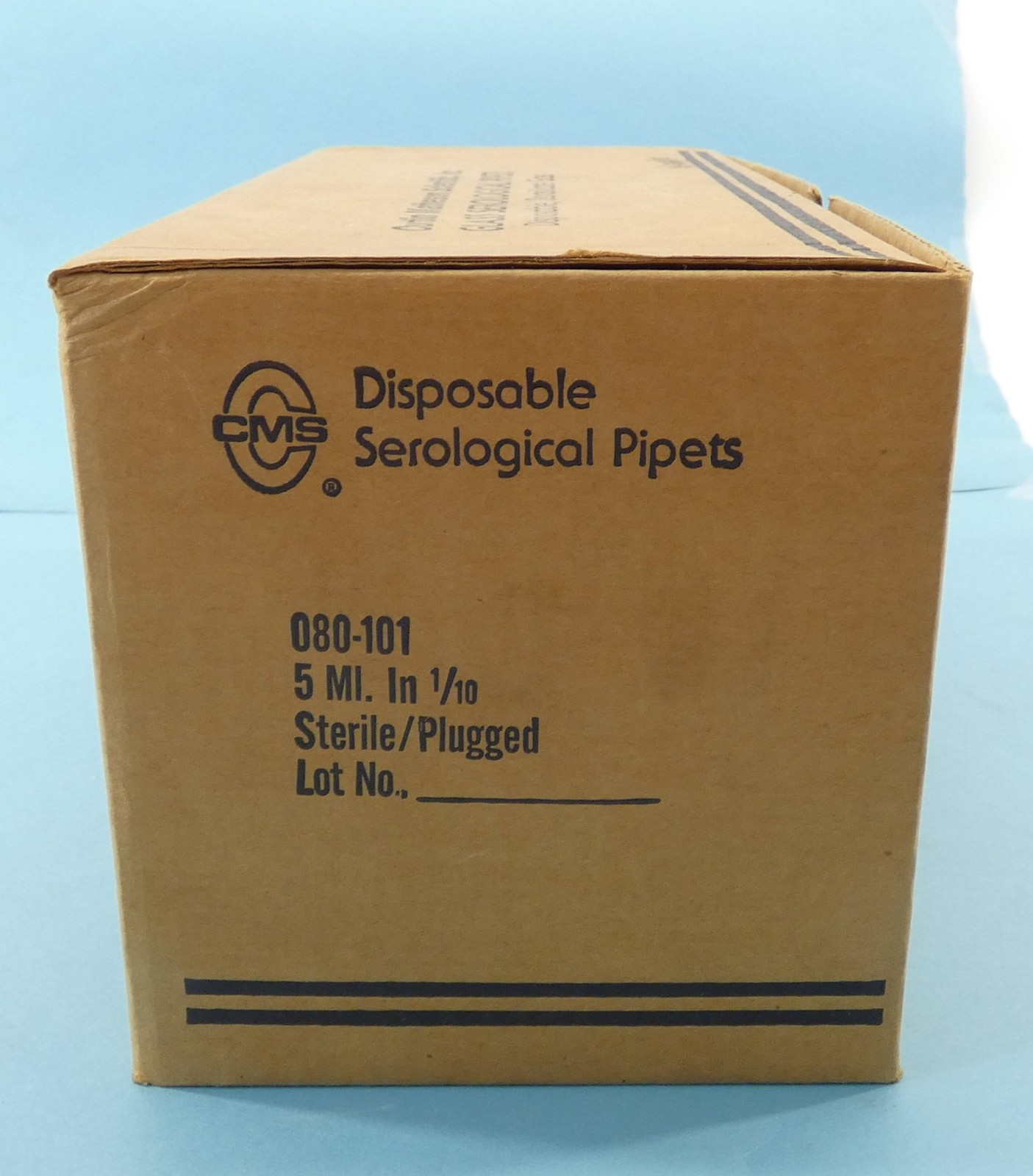 *Lot of 25* Corning Pyrex Glass Plugged Disposable Serological Pipets 5mL in …