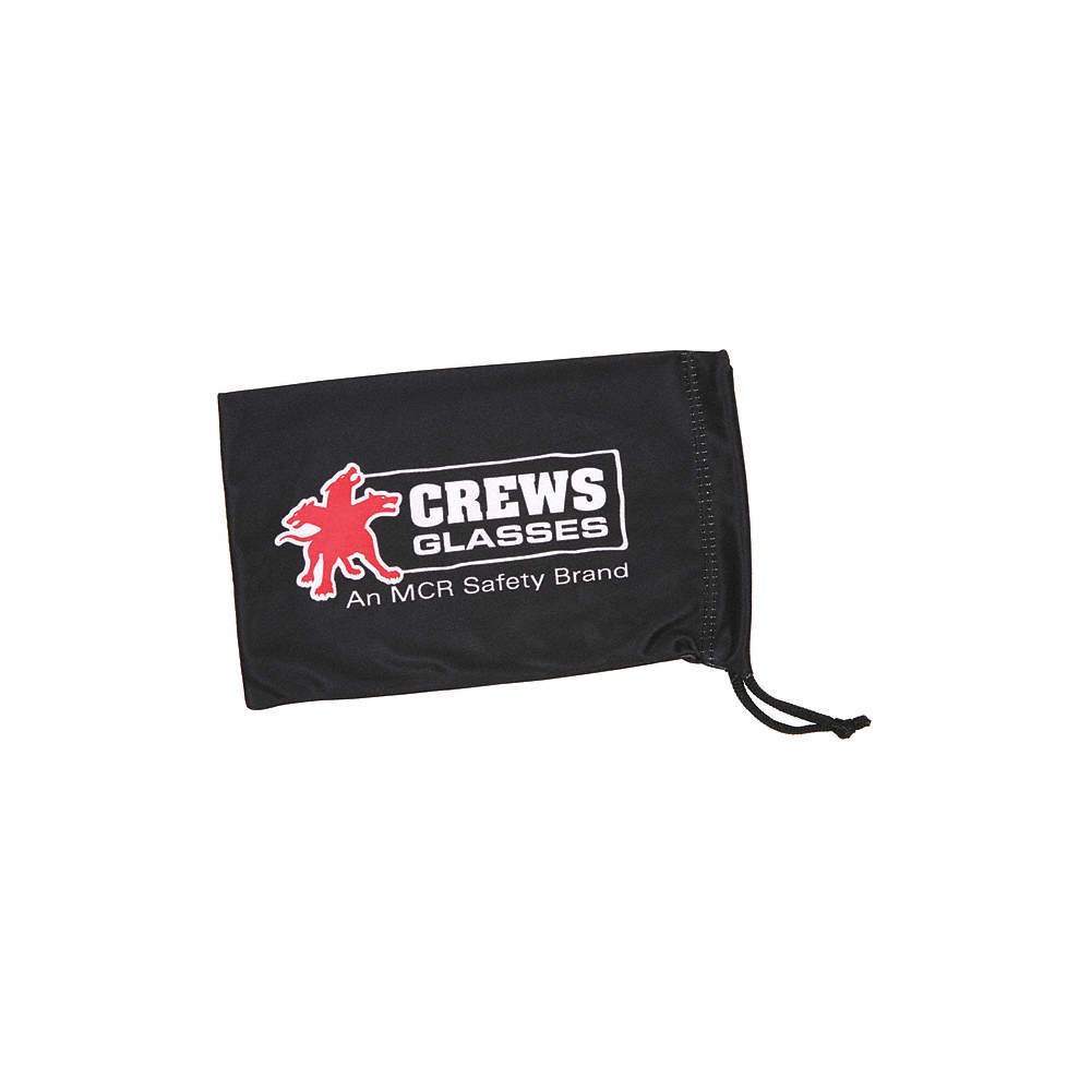 MCR SAFETY 208 Eyewear Bag,Black,Satin 26G912