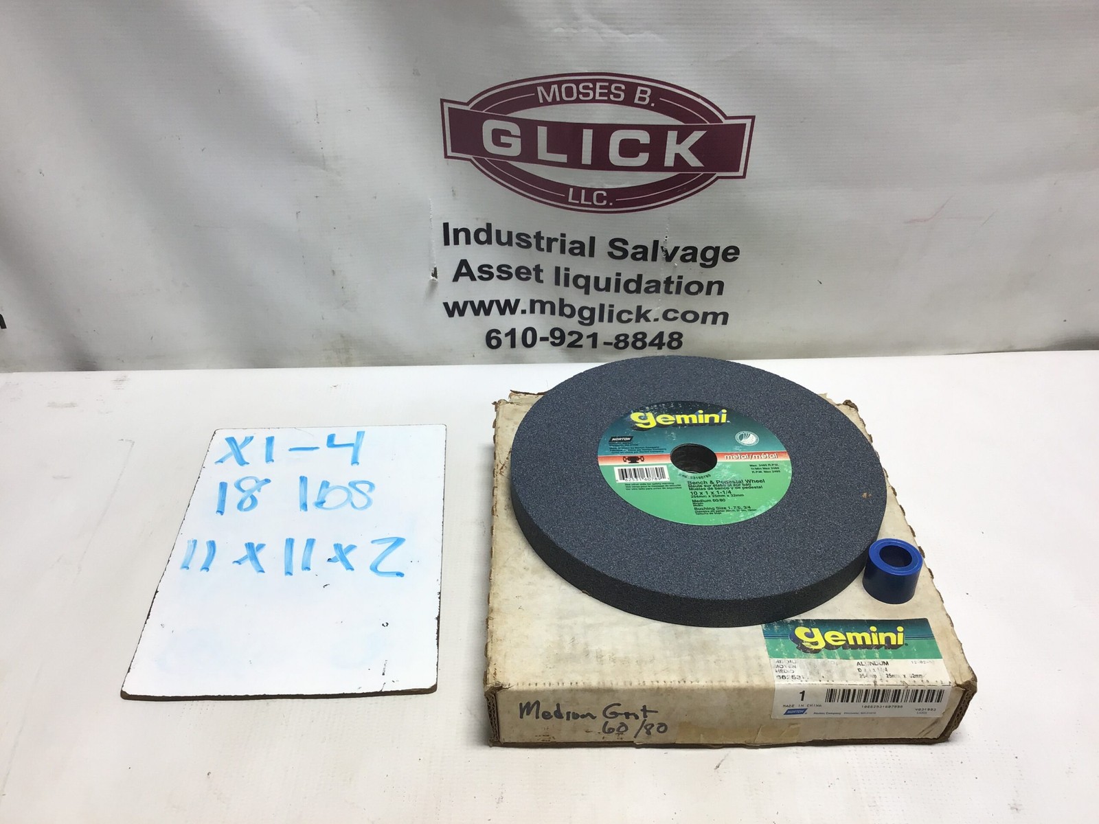 Norton Gemini 66253160789 Bench & Pedestal Grinding Wheel Max 2485 RPM 60/80 …