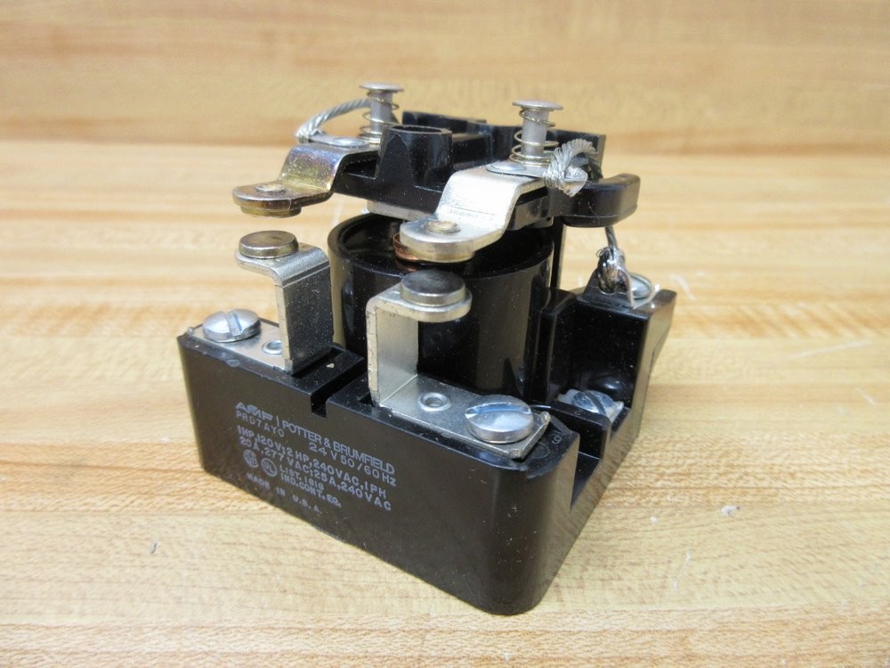 AMF Potter & Brumfield PRD7AY0-24V Relay PRD7AY024V Cracked Housing