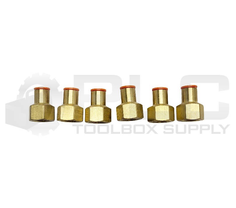 NEW LOT OF 6 SMC BRASS 3/8 S’PORE HEAD CONNECTOR OD 7/8